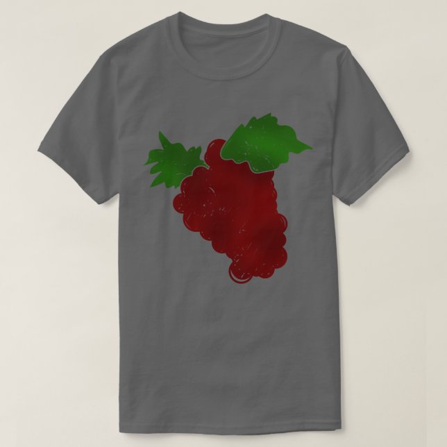 T-shirt dessin de fruits de raisin 1 (Design devant)