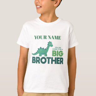 T-shirt Dessin de garçon de dinosaures grand frère