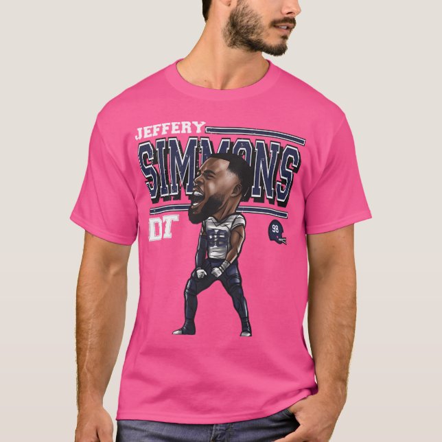 T-shirt Dessin de Jeffery Simmons Tennessee (Devant)