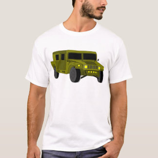 T-shirt Dessin de l'armée de camions