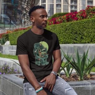 T-shirt Dessin de loup-garou Halloween