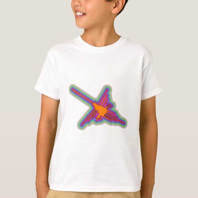 T-shirt Dessin de Nazca Hummingbird Pérou (Devant)