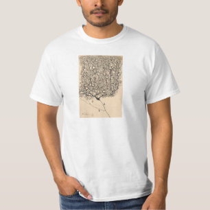 T-shirt Dessin De Neuron Par Santiago Ramón Y Cajal