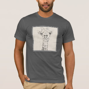 T-shirt Dessin de portrait de Giraffe