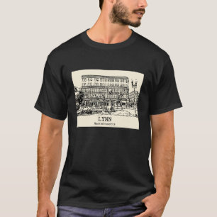 T-shirt Dessin de rue vintage de Lynn Massachusetts