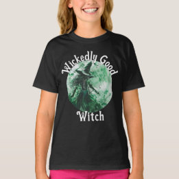 T-shirt Dessin de sorcière verte de bonne sorcière