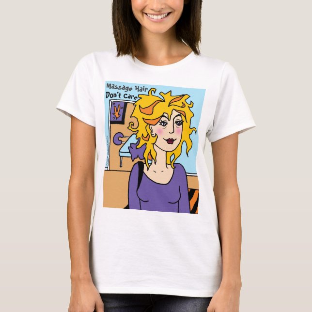 T-shirt Dessin de Susan Epperly sur les cheveux de massage (Devant)