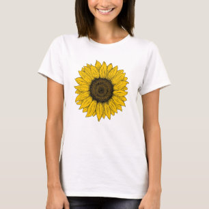 T-shirt Dessin de tournesol