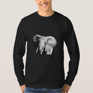 T-shirt Dessin d'éléphants de Bush en Afrique