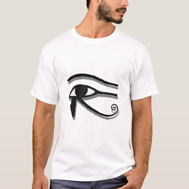 T-shirt Dessin D'Encre Symbole Égyptien Oeil De Horus (Devant)