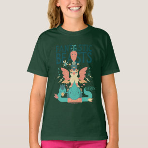 T-shirt Dessin Des Bêtes Fantastiques Émergent De Suitcase