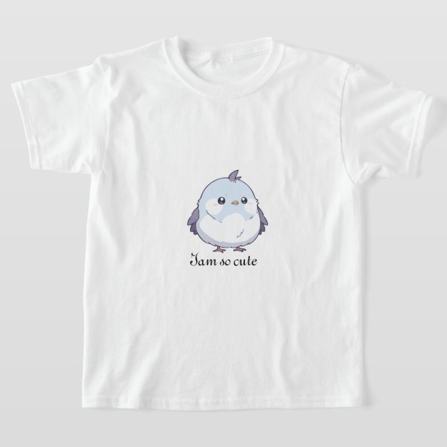 T-shirt Dessin d'oiseau Cute Kawaii Chubby - adorable Past (Poser)