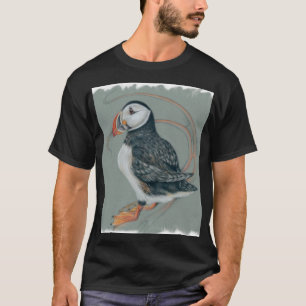 T-shirt Dessin d'Oiseaux de Puffin de l'Atlantique