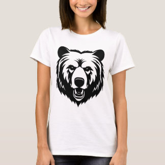 T-shirt Dessin d'Ours – Graphique Artistique de Fa