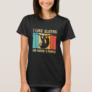 T-shirt Dessin drôle de paresseux pour hommes femmes enfan