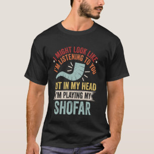 T-shirt Dessin drôle de Shofar pour la nouvelle année juiv