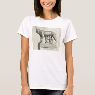 T-shirt Dessin du bronze étrusque de la si-loup-elle