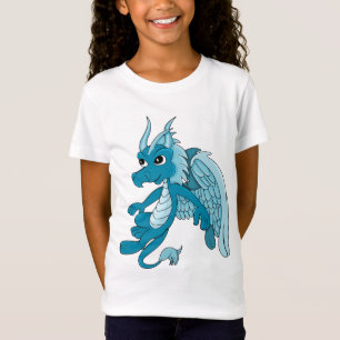 T-Shirt Dessin du Dragon Bleu