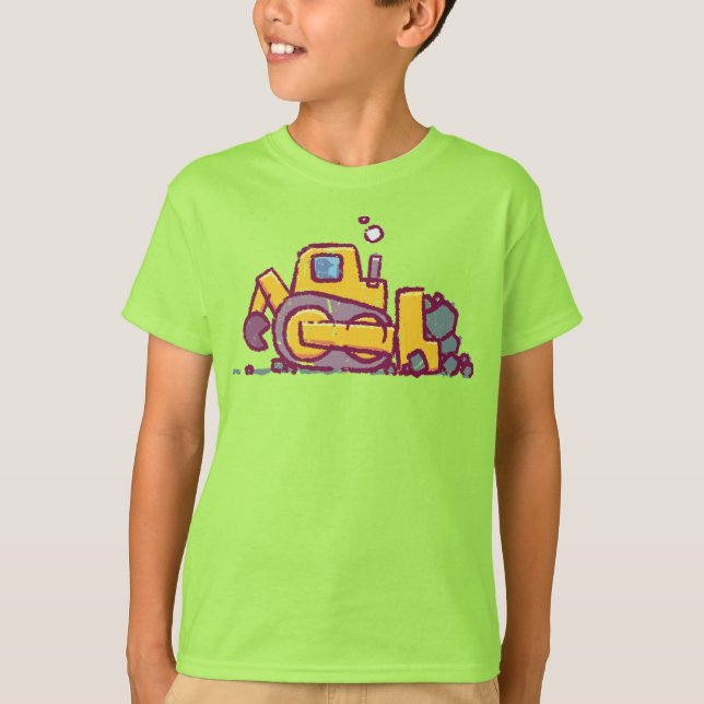 T-shirt Dessin du véhicule de chargement - Inspiré par les (Devant)