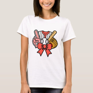 T-shirt Dessin du Ventilateur sportif de baseball de balle