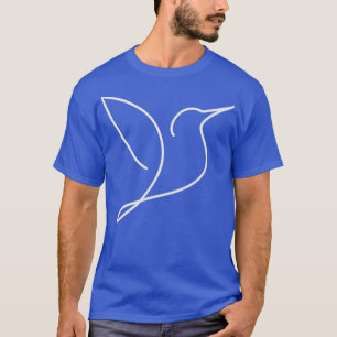 T-shirt dessin d'une ligne de colibri