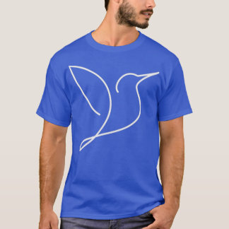 T-shirt dessin d'une ligne de colibri