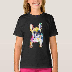 T-shirt Dessin Français Bulldog original aquarelle