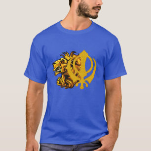 T-shirt Dessin graphique cool du lion sikh khanda