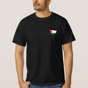 T-shirt dessin graphique du pavillon de palestine mignon