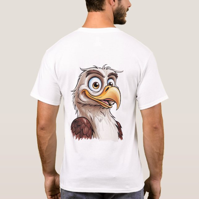 T-shirt dessin humoristique d'aigle (Dos)