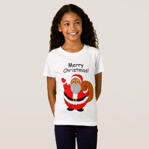 T-Shirt Dessin moderne amusant d'un joyeux Père Noël noi