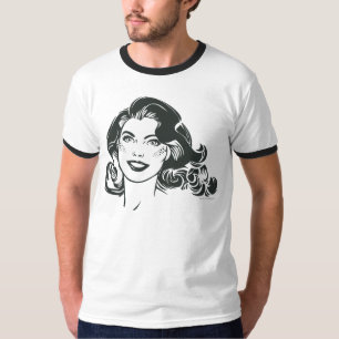 T-shirt Dessin noir et blanc 2 de Supergirl