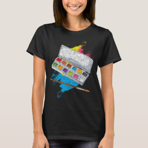 T-shirt Dessin Peinture Doodling Peinture Artiste Palette