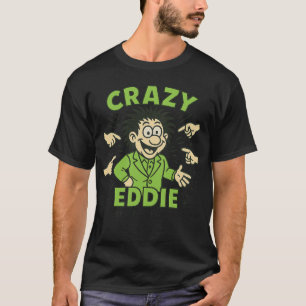 T-shirt Dessin pop-art des années 80 vintage Retro CRAZY E