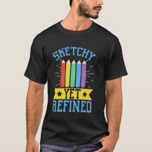 T-shirt Dessin Raffiné Bien que Bâclé