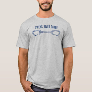 T-shirt Dessin rapide d'escalade de roche des gorges de la