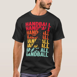 T-shirt Dessin rétro vintage drôle pour Handball P