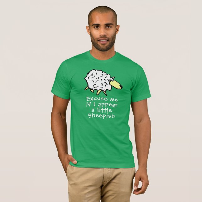 T-shirt Dessin sur la conception des moutons (Devant entier)