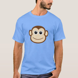T-shirt Dessin sur le visage de singe