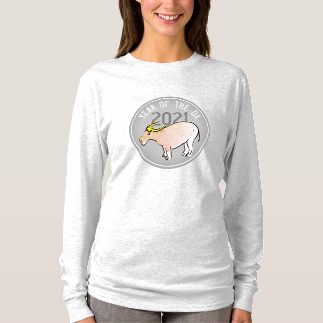 T-shirt Dessin sur X Nouvel An Chinois 2021 T pour femmes (Devant)
