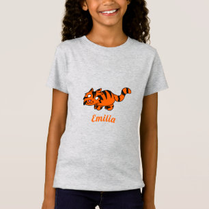 T-shirt Dessin Tigre Orange Cute