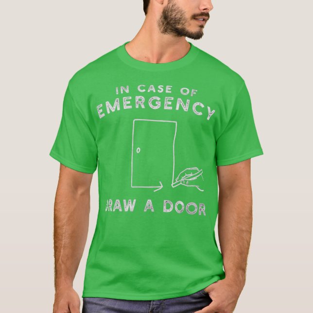 T-shirt Dessiner une porte (Devant)