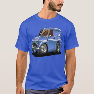 T-shirt Dessins à toon de Morris Mini 1000 Bleu