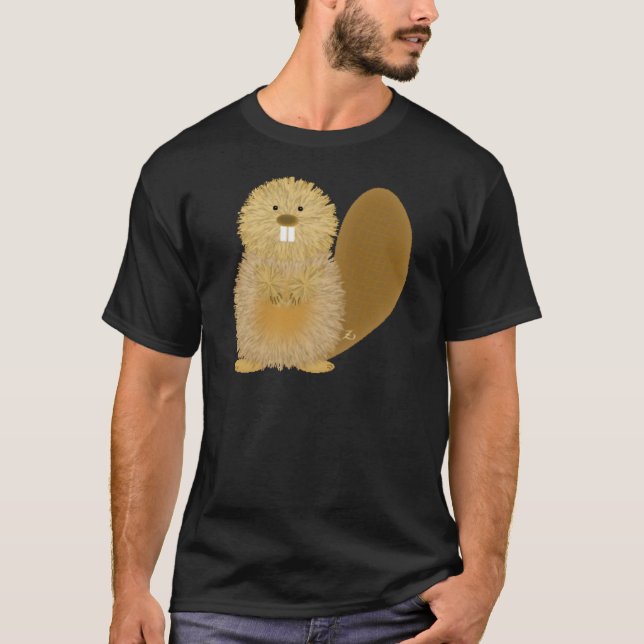 T-shirt Dessins animaux adorables : Castor (Devant)
