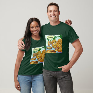 T-shirt Dessins animés hilarants LTCartoons Pizza à l'anan