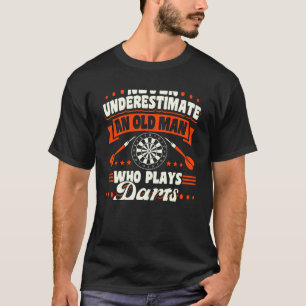 T-shirt Dessins Champion Flèche Vintage Dartboard Dart Pla