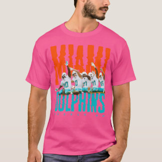 T-shirt Dessous de verre à rouleaux des dauphins de Miami