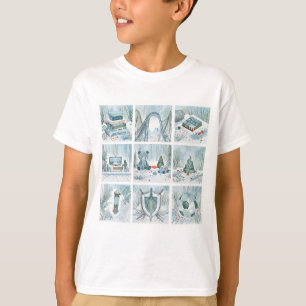 T-shirt Dessous de verre à rouleaux neigeux Jouets au choc