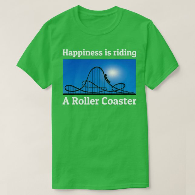 T-shirt Dessous de verre à rouleaux Parc d'attractions drô (Design devant)