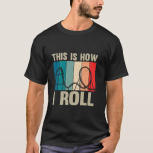 T-shirt Dessous de verre à rouleaux vintage Jeunes Hommes